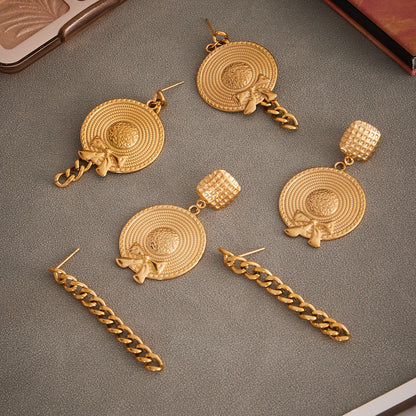 316L Stainless Steel Vintage-Inspired Tassel & Chain Earrings - Image 8