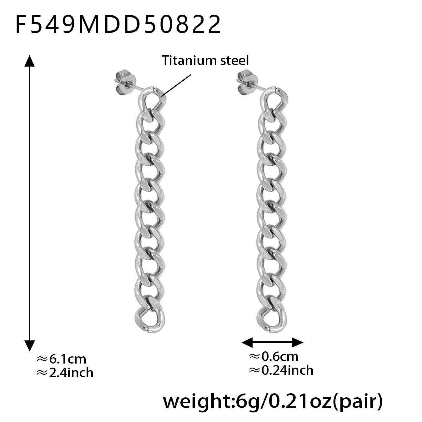 316L Stainless Steel Vintage-Inspired Tassel & Chain Earrings - Image 9