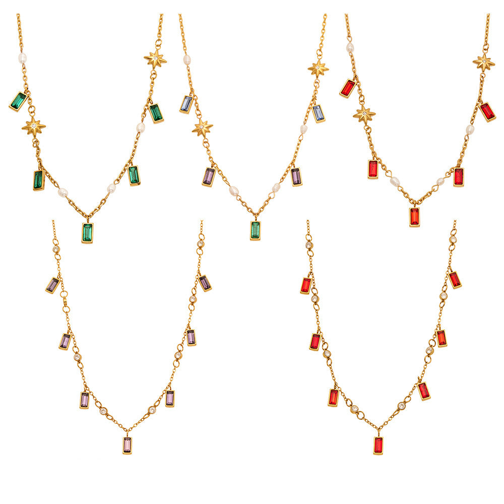 316L Stainless Steel 18K PVD Gold Water Droplet Pendant Necklace made with 316L stainless steel and 18K PVD gold finish for wholesale jewelry buyers - image 17