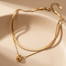 316L Stainless Steel 18K PVD Gold Waterdrop Necklace made with 316L stainless steel and 18K PVD gold finish for wholesale jewelry buyers - image 14