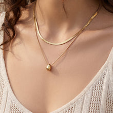 316L Stainless Steel 18K PVD Gold Waterdrop Necklace made with 316L stainless steel and 18K PVD gold finish for wholesale jewelry buyers - image 4