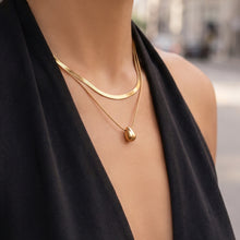316L Stainless Steel 18K PVD Gold Waterdrop Necklace made with 316L stainless steel and 18K PVD gold finish for wholesale jewelry buyers - image 5