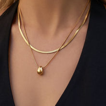 316L Stainless Steel 18K PVD Gold Waterdrop Necklace made with 316L stainless steel and 18K PVD gold finish for wholesale jewelry buyers - image 9