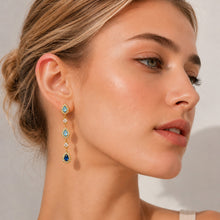 316L Stainless Steel 18K PVD Gold Waterdrop Zircon Earrings made with 316L stainless steel and 18K PVD gold finish for wholesale jewelry buyers - image 10