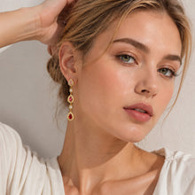 316L Stainless Steel 18K PVD Gold Waterdrop Zircon Earrings made with 316L stainless steel and 18K PVD gold finish for wholesale jewelry buyers - image 12