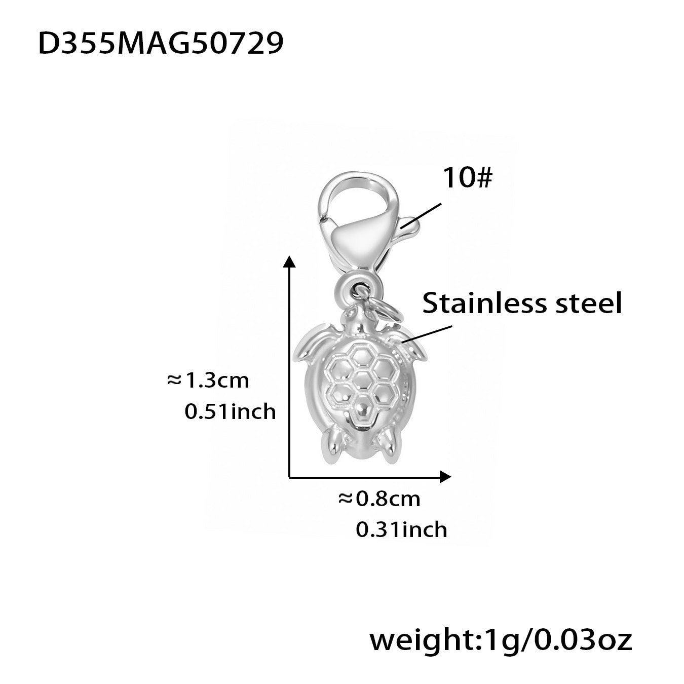 316L Stainless Steel Whale Tail & Arrow Heart DIY Collarbone Necklace - Image 10