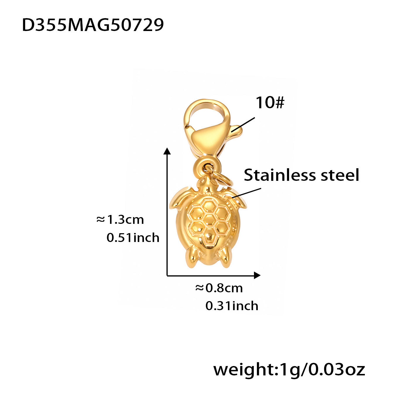 316L Stainless Steel Whale Tail & Arrow Heart DIY Collarbone Necklace - Image 11