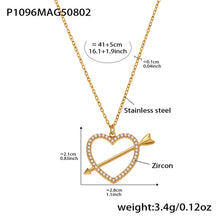 316L Stainless Steel Whale Tail & Arrow Heart DIY Collarbone Necklace - Image 15