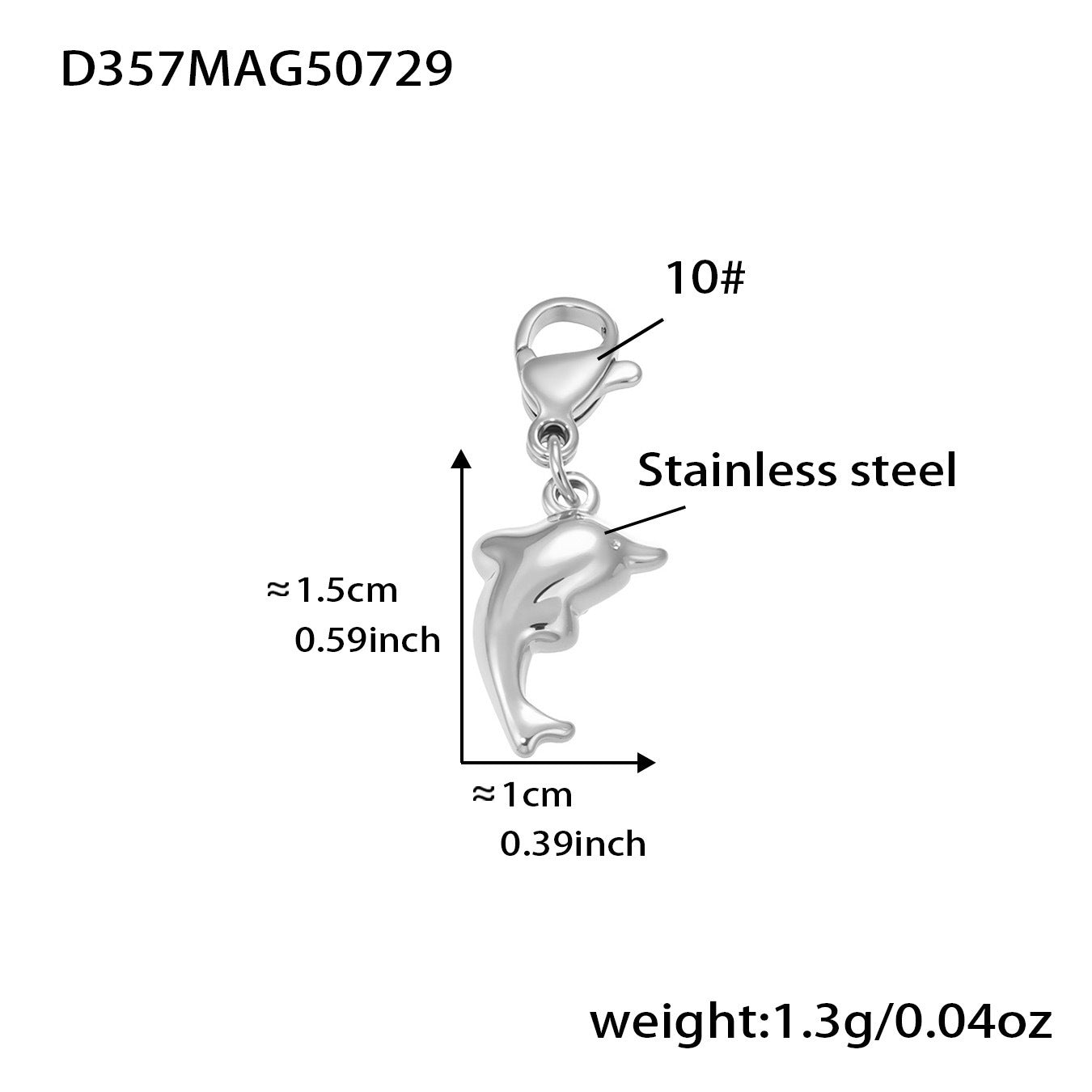 316L Stainless Steel Whale Tail & Arrow Heart DIY Collarbone Necklace - Image 16