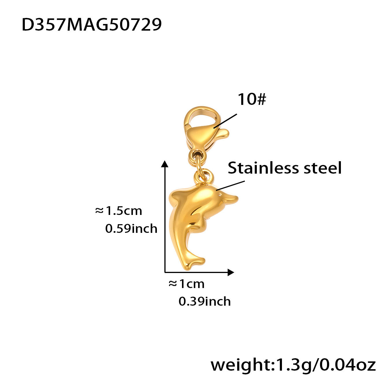 316L Stainless Steel Whale Tail & Arrow Heart DIY Collarbone Necklace - Image 7