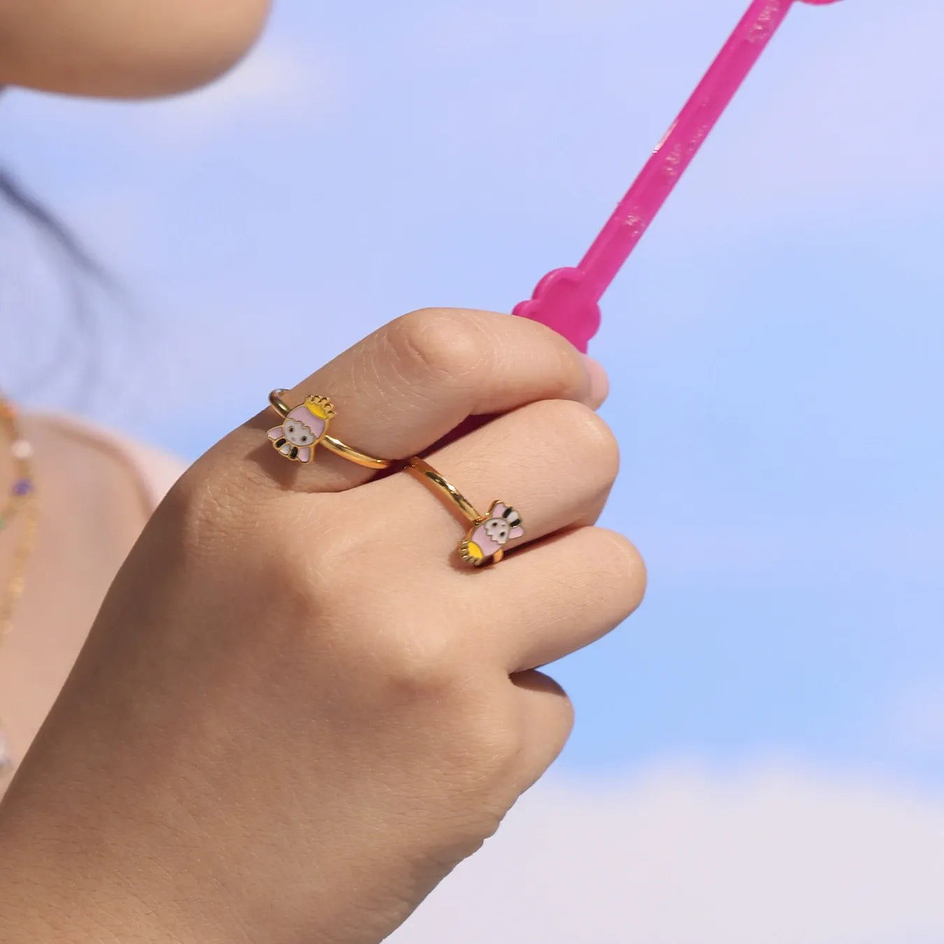 316L Stainless Steel Whimsical Enamel Princess Jewelry - Image 3