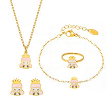 316L Stainless Steel Whimsical Enamel Princess Jewelry - Image 5
