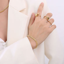 Wide Chain Bracelet in 316L Stainless Steel