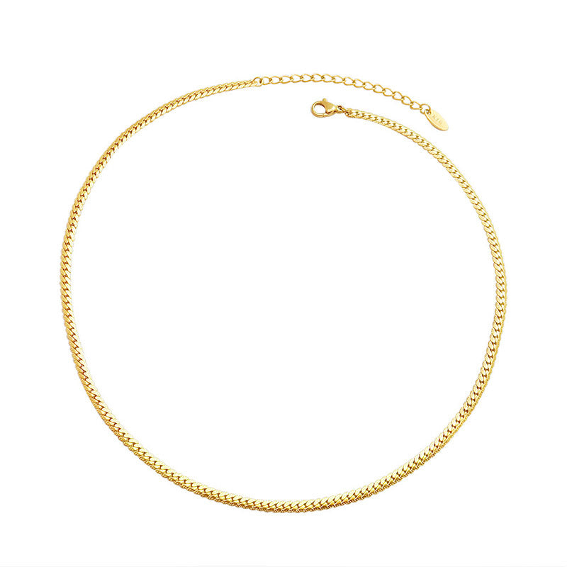Matching Necklace in 18K PVD Gold Finish