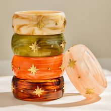316L Stainless Steel 18K PVD Gold Wide Resin Bangle made with 316L stainless steel and 18K PVD gold finish for wholesale jewelry buyers - image 11