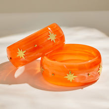 316L Stainless Steel 18K PVD Gold Wide Resin Bangle made with 316L stainless steel and 18K PVD gold finish for wholesale jewelry buyers - image 12