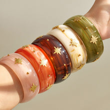 316L Stainless Steel 18K PVD Gold Wide Resin Bangle made with 316L stainless steel and 18K PVD gold finish for wholesale jewelry buyers - image 17