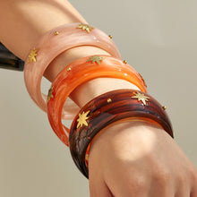 316L Stainless Steel 18K PVD Gold Wide Resin Bangle made with 316L stainless steel and 18K PVD gold finish for wholesale jewelry buyers - image 19