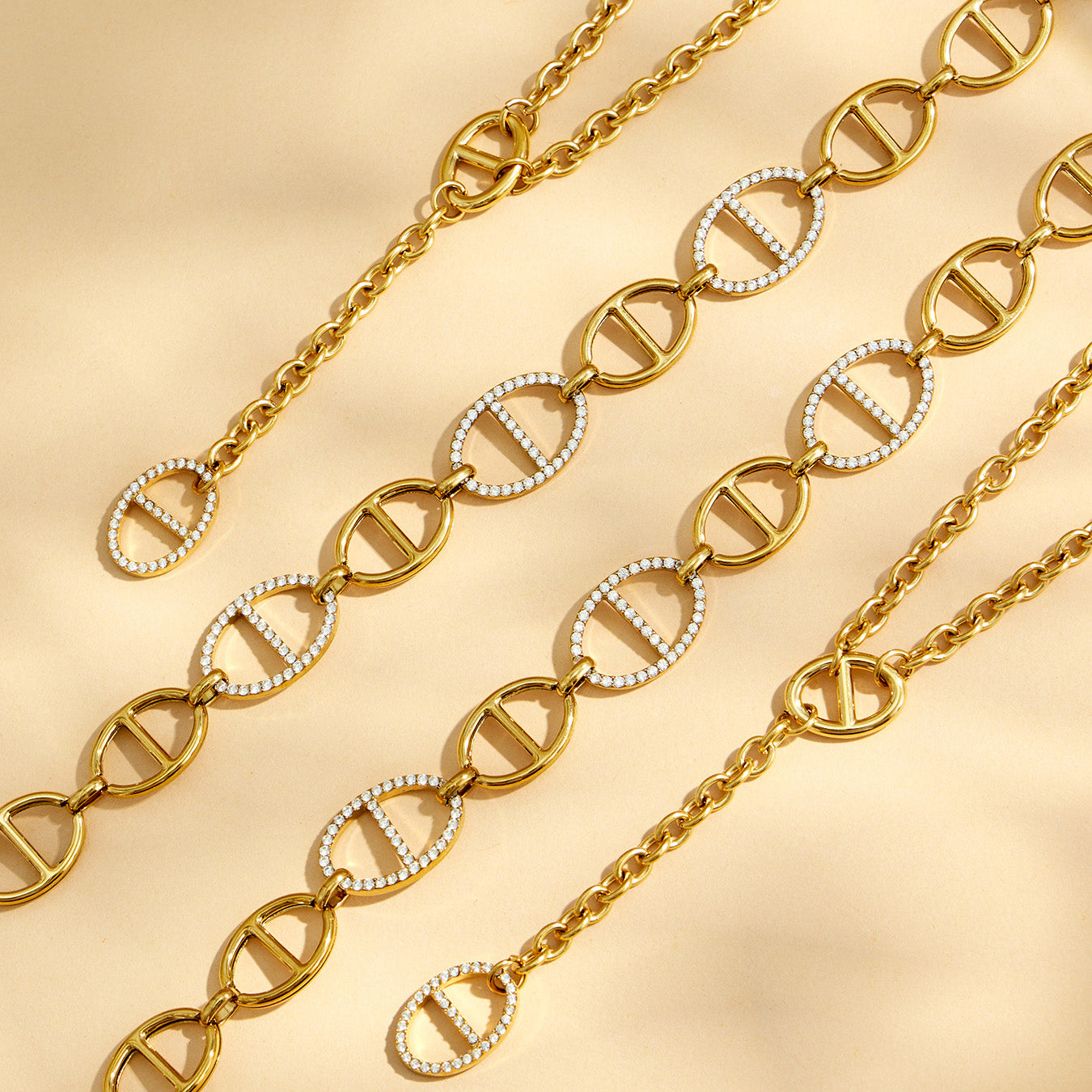 316L Stainless Steel 18K PVD Gold Y Shape Necklace made with 316L stainless steel and 18K PVD gold finish for wholesale jewelry buyers - image 5