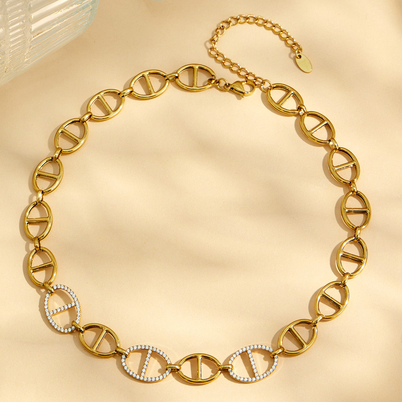 316L Stainless Steel 18K PVD Gold Y Shape Necklace made with 316L stainless steel and 18K PVD gold finish for wholesale jewelry buyers - image 6