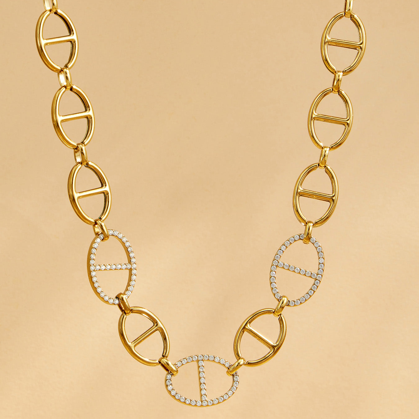 316L Stainless Steel 18K PVD Gold Y Shape Necklace made with 316L stainless steel and 18K PVD gold finish for wholesale jewelry buyers - image 7