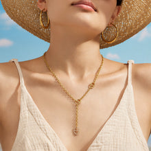 316L Stainless Steel 18K PVD Gold Y Shape Necklace made with 316L stainless steel and 18K PVD gold finish for wholesale jewelry buyers - image 9