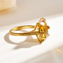 316L Stainless Steel 18K PVD Gold Square Yellow Glass Ring made with 316L stainless steel and 18K PVD gold finish for wholesale jewelry buyers - image 12