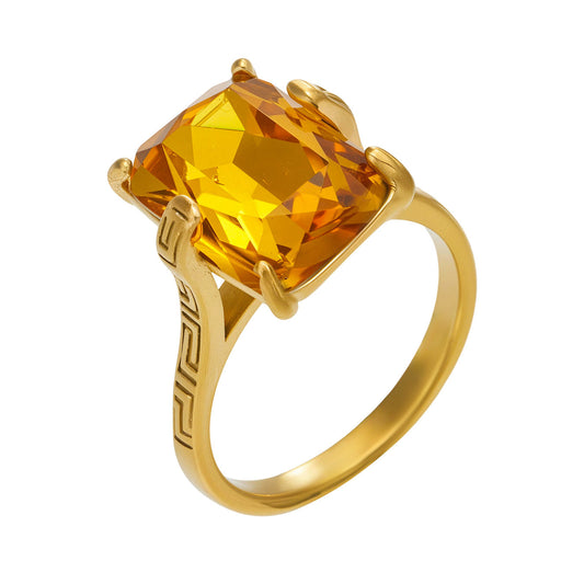 Elegant 316L Stainless Steel Jewelry Ring