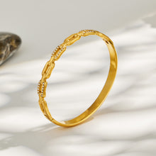 316L Stainless Steel 18K PVD Gold Zircon Bangle made with 316L stainless steel and 18K PVD gold finish for wholesale jewelry buyers - image 6