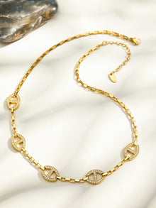 316L Stainless Steel 18K PVD Gold Zircon Bracelet made with 316L stainless steel and 18K PVD gold finish for wholesale jewelry buyers - image 6
