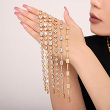 316L Stainless Steel 18K PVD Gold Zircon Chain Bracelet made with 316L stainless steel and 18K PVD gold finish for wholesale jewelry buyers - image 14