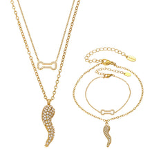 316L Stainless Steel Zircon Chili Pepper & Dog Bone Stackable Necklace & Bracelet - Image 5
