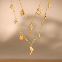 316L Stainless Steel Zircon Dolphin Charm Necklace - Image 2