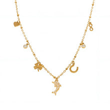 316L Stainless Steel Zircon Dolphin Charm Necklace - Image 5
