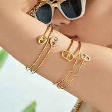 316L Stainless Steel 18K PVD Gold Zircon Dual-Layer Bracelet made with 316L stainless steel and 18K PVD gold finish for wholesale jewelry buyers - image 5