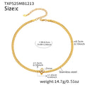 Necklace / TXP525B-A (38+8.5cm)