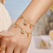 Close-up view of 18K PVD Gold finished bracelet