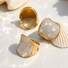 316L Stainless Steel 18K PVD Gold Zircon Ring made with 316L stainless steel and 18K PVD gold finish for wholesale jewelry buyers - image 13