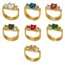 316L Stainless Steel 18K PVD Gold Zircon Ring made with 316L stainless steel and 18K PVD gold finish for wholesale jewelry buyers - image 16