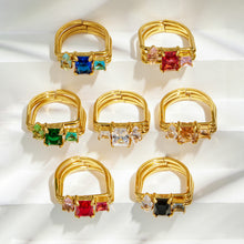 316L Stainless Steel 18K PVD Gold Zircon Ring made with 316L stainless steel and 18K PVD gold finish for wholesale jewelry buyers - image 20
