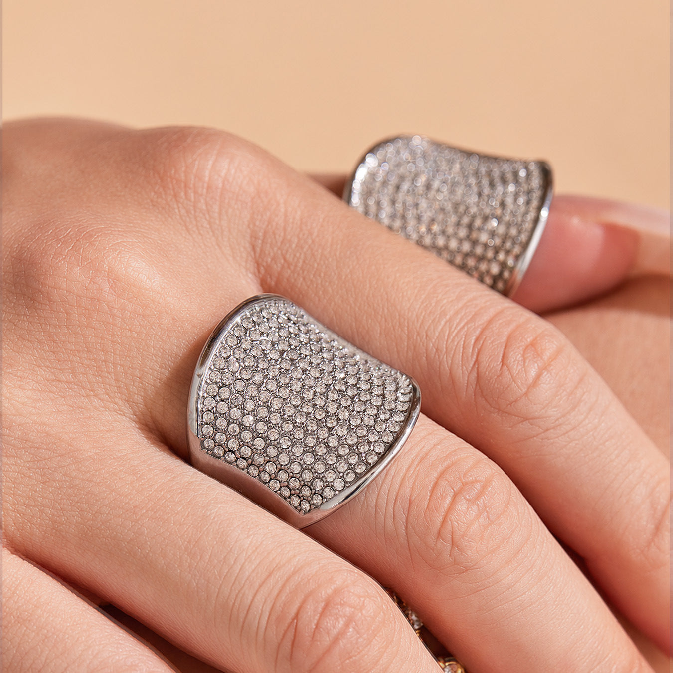 316L Stainless Steel 18K PVD Gold Zircon Ring made with 316L stainless steel and 18K PVD gold finish for wholesale jewelry buyers - image 7