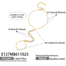 Stylish 304 Stainless Steel bracelet with green zircon