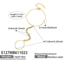Charming 304 Stainless Steel bracelet with red zircon