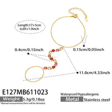 Beautiful 304 Stainless Steel bracelet with blue zircon