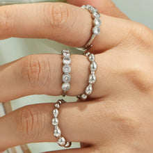 316L Stainless Steel 18K PVD Gold Zircon Ring Set made with 316L stainless steel and 18K PVD gold finish for wholesale jewelry buyers - image 21