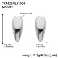 TXF428 – Silver Small Teardrop Earrings