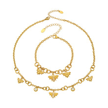 316L Stainless Steel 18K PVD Gold Bee Pendant Necklace made with 316L stainless steel and 18K PVD gold finish for wholesale jewelry buyers - image 17