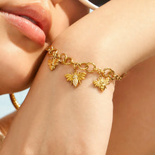 316L Stainless Steel 18K PVD Gold Bee Pendant Necklace made with 316L stainless steel and 18K PVD gold finish for wholesale jewelry buyers - image 7