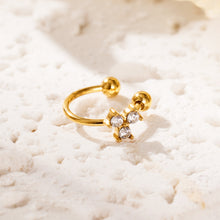 Stainless Steel Flower Cluster Ear Cuff — product image 6
