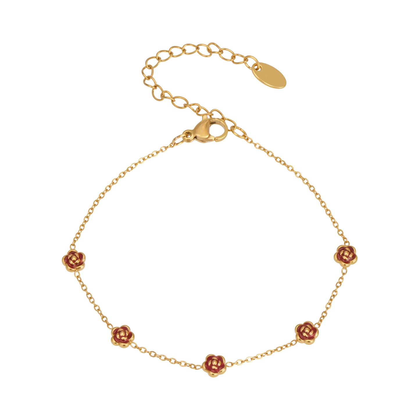 316L Stainless Steel 18K PVD Gold Heart Bracelet made with 316L stainless steel and 18K PVD gold finish for wholesale jewelry buyers - image 12
